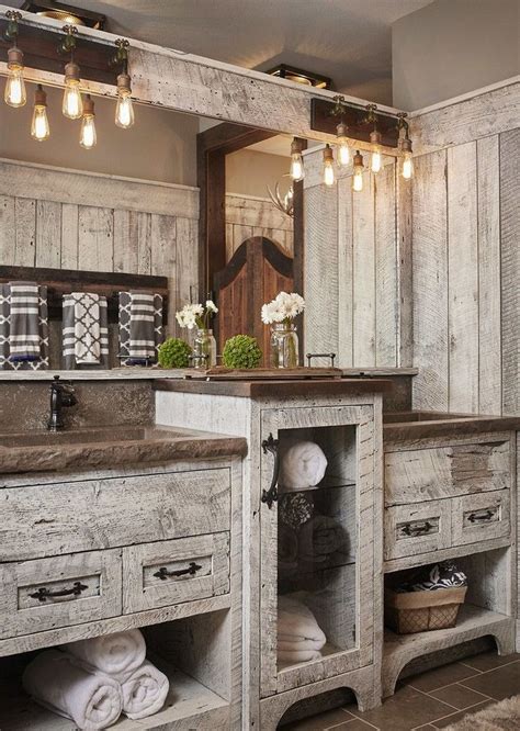 rustic bathroom wall decor